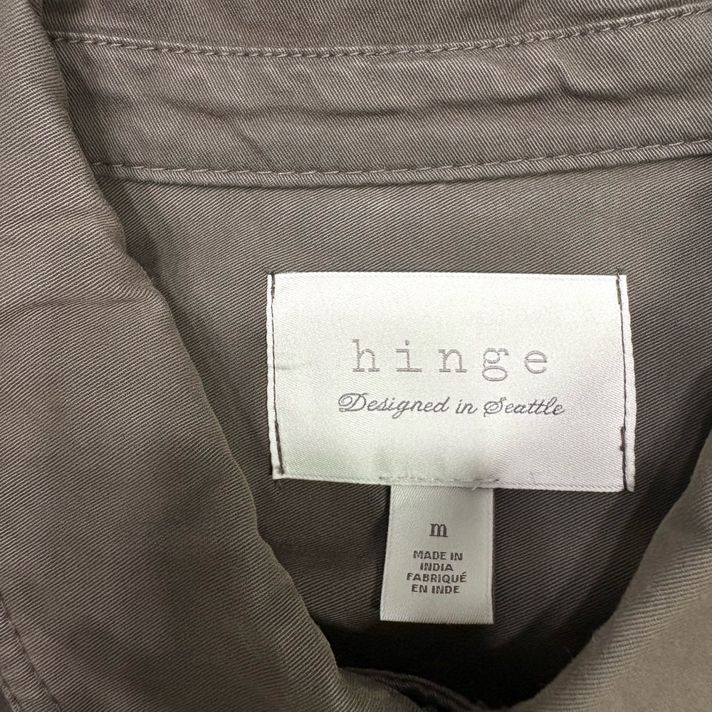 Hinge Khaki Utility Jacket for Women — Size M - Picture 6 of 8